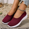 thumbnail image 2 of Mostsola Walking Shoes Women Comfortable Slip on Sneakers Knit Mesh Loafers Lightweight Flats, 2 of 8