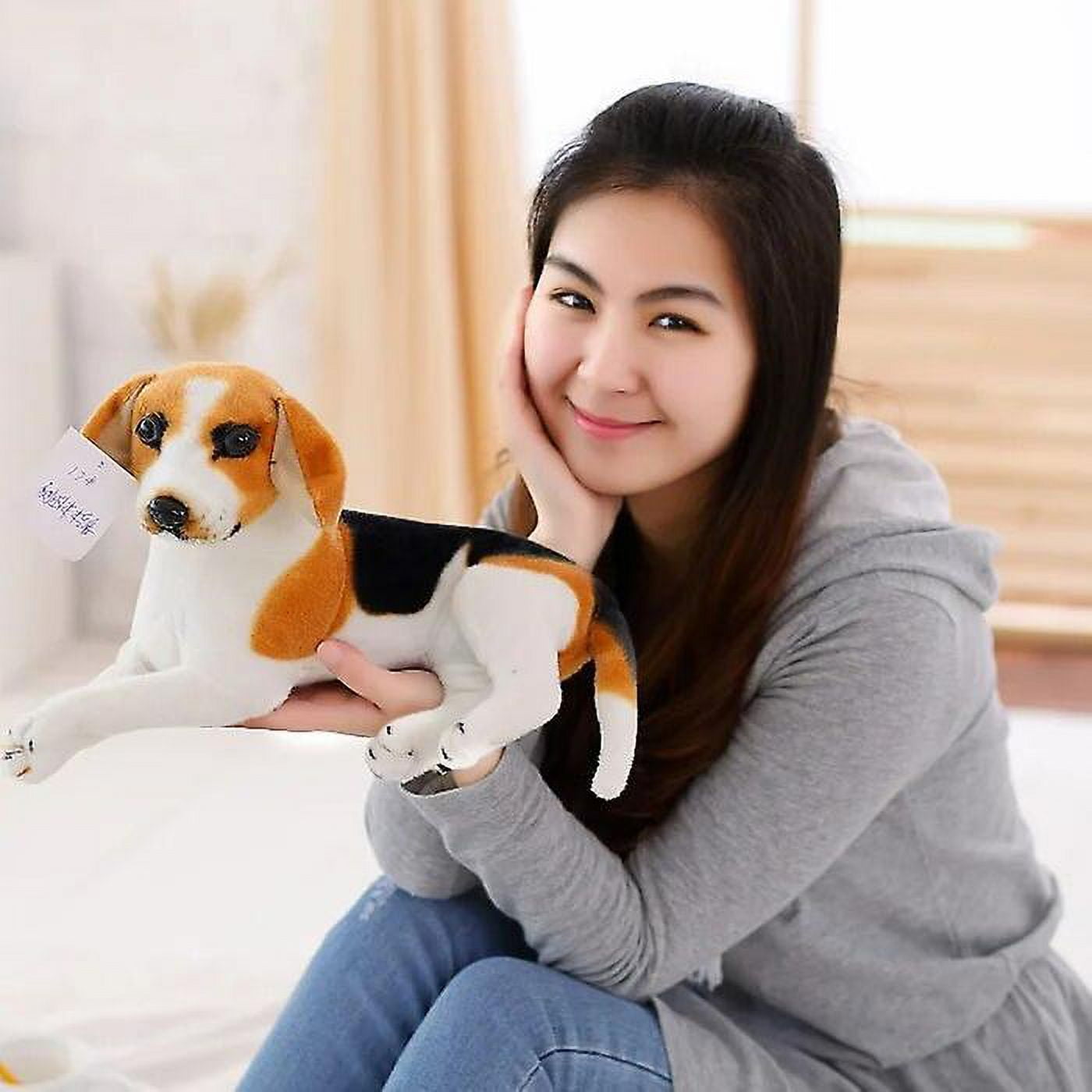 30-90cm Giant Beagle Dog Toy Realistic Stuffed Animals Dog Plush
