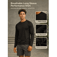 thumbnail image 5 of Lavenicole Men’s UPF 50+ Sun Protection Long Sleeve UV Shirt Rash Guard Swim Fishing Beach Athletic M, 5 of 6