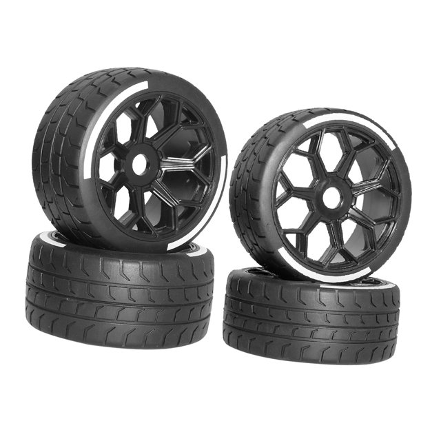 lionlar 4 Pièces 1/7 RC Voiture Pneus Haute Performance Moyeux d'Approvisionnement Roue Hobby Modèle