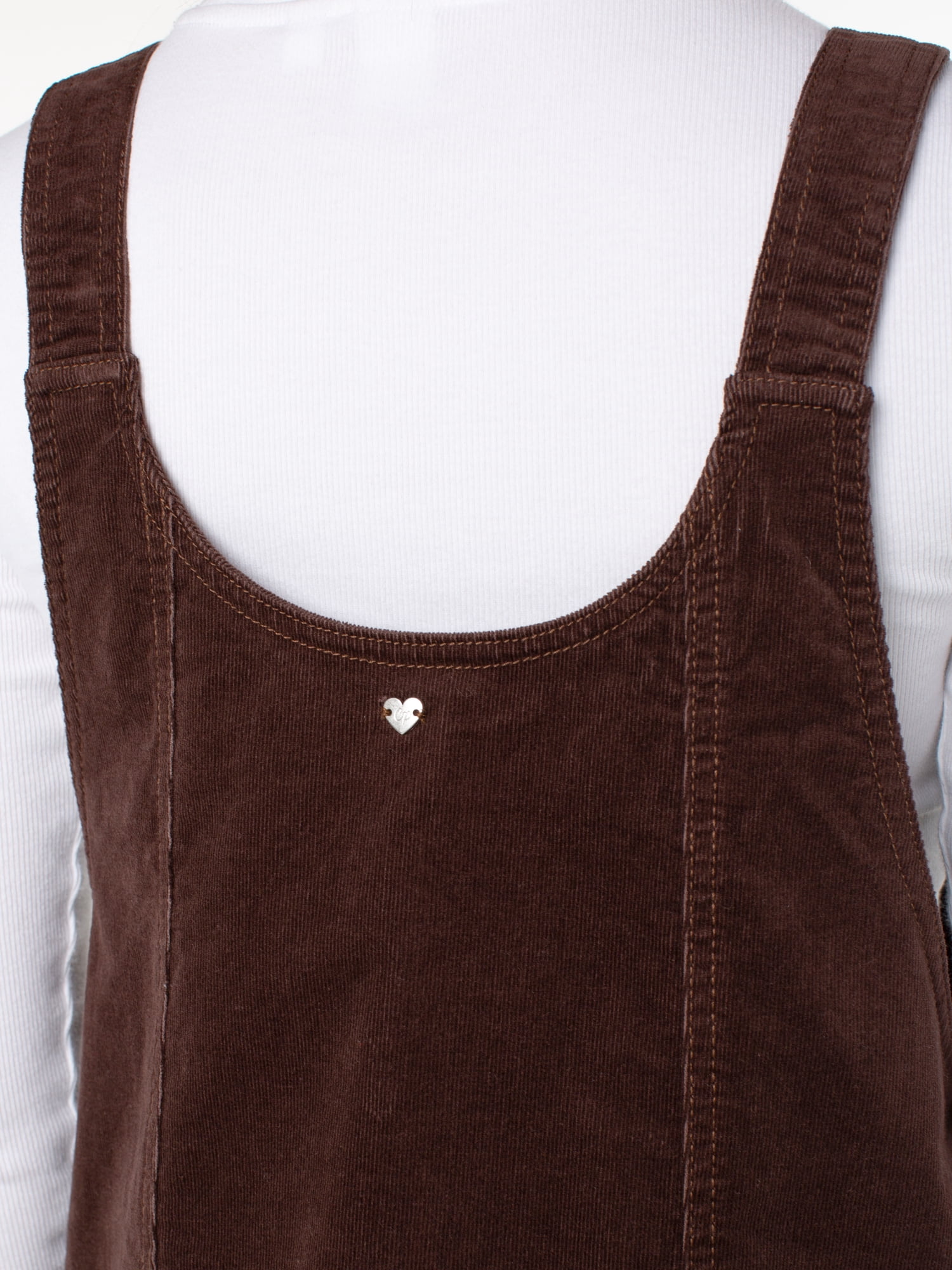 Celebrity Pink Women's and Women's Plus Corduroy Pinafore Mini Dress, Sizes XS-4X