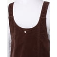thumbnail image 6 of Celebrity Pink Women's and Women's Plus Corduroy Pinafore Mini Dress, Sizes XS-4X, 6 of 8