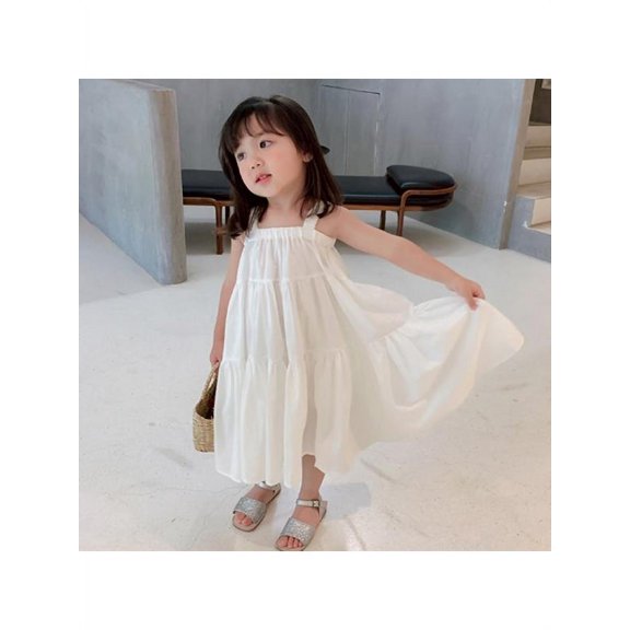 Girls Sleeveless Backless Dress Princess Beach Party Sunmmer Sundress Clothes