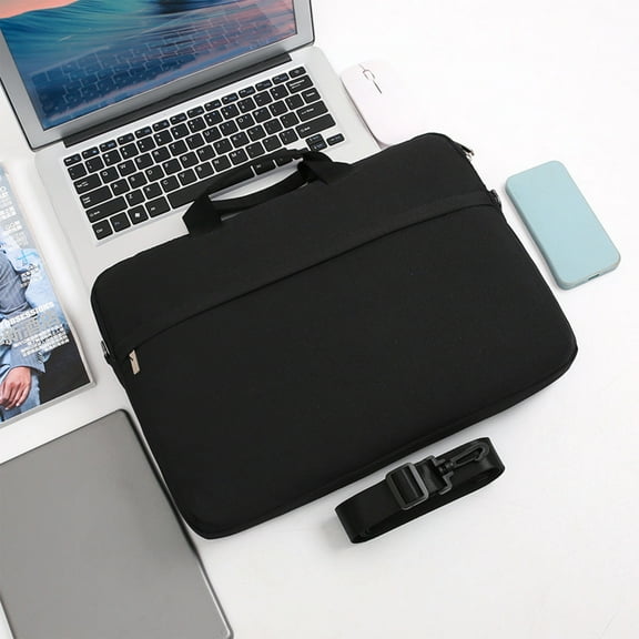 COM1950s Laptop Messenger Bag,Water-Resistant Oxford Fabric with Adjustable Strap,16 X 12 X 1 Inches Shockproof Computer Bag for Business Travel,Tablet Shoulder Bag with Organizer Pockets