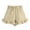 Coffee, variant on Zpanxa Bermuda Shorts for Girls Summer Cotton Drawstring Elastic Waist Ruffle Hem Casual Shorts Coffee 11 Years