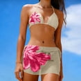 thumbnail image 7 of BRGZLK Womens Bikini Sets 3 Piece Swimsuits Fashion Split High Waisted Tight-Fitting Bathing Suit, 7 of 7