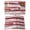 Red, variant on Blue Gray Stripes Placemats Set of 4, Watercolor Modern Abstract Minimalist Placemats for Dining Table, Place Mats for Kitchen Tabletop, Waterproof Wipeable Dining Table Mats Set