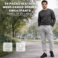 thumbnail image 2 of BILLIONHATS 24 Pack Mens Cotton Jogger Sweatpants, Assorted Colors & Sizes from S M L XL 2XL, Great for Homeless Shelter Donations, Cargo and Regular Pockets, 2 of 6