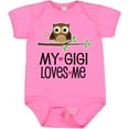 thumbnail image 3 of Inktastic My Gigi Loves Me Girl Owl Girls Baby Bodysuit, 3 of 5