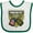 White and Green, variant on Inktastic Proud Military Nephew Boys Baby Bib