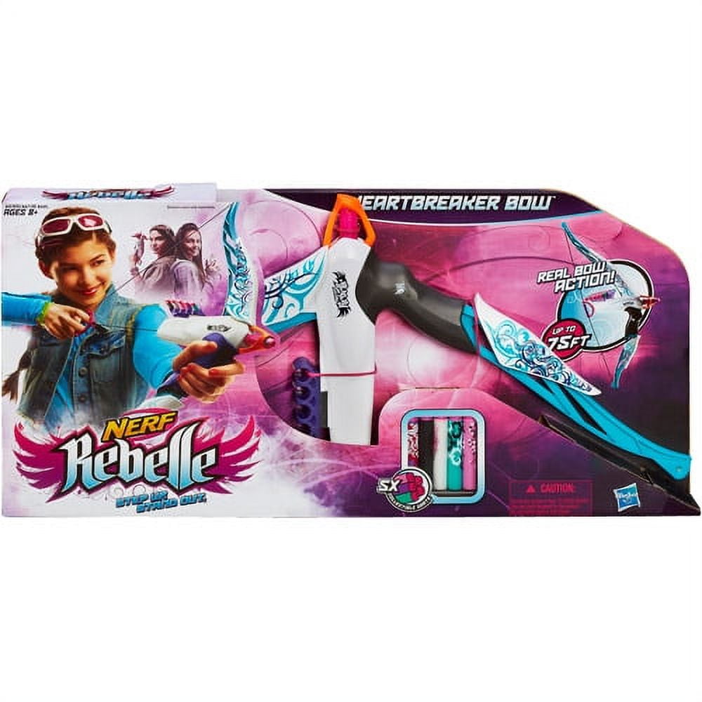 Nerf Rebelle Heartbreaker Bow Blaster - Walmart.com