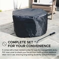 thumbnail image 4 of Sunjoy Fire Pit Smokeless Outdoor , Patio Wood Burning Smokeless Firepit 26 inch Hexagonal , Black, 4 of 15