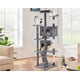 thumbnail image 1 of LINJHA Duty Cat Tree Tower, 70" Tall Cat Tower for Indoor Cats with Cat Scratching Post with Bed, Cat Condo, Hanging Ball, Multi-Level Cat Climbing Tower Cat Trees Furniture-Ashy-1, 1 of 14