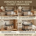 thumbnail image 6 of Large Heavy-Duty Thick Plastic Clear Storage Bag for Clothes,Moving with Zipper Tote Bins Lids Packing Boxes College Extra Container Dorm Organizers Handles Cubes Closet Guardar Supplies, 6 of 9