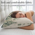 thumbnail image 5 of Spring Eucalyptus Throw Pillow Covers, Summer Botanical Leaves Beige Watercolor Soft Breathable Pillow Cases with Invisible Zipper, Toddler Pillowcases for Couch Bed Sofa Chair 12x20 Inches, 5 of 9