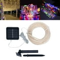 thumbnail image 4 of koolsoo Solar Powered Led String Flexible Copper Wire Fairy Lights Outdoor Garden Light 7m 50 LED Colorful, 4 of 9