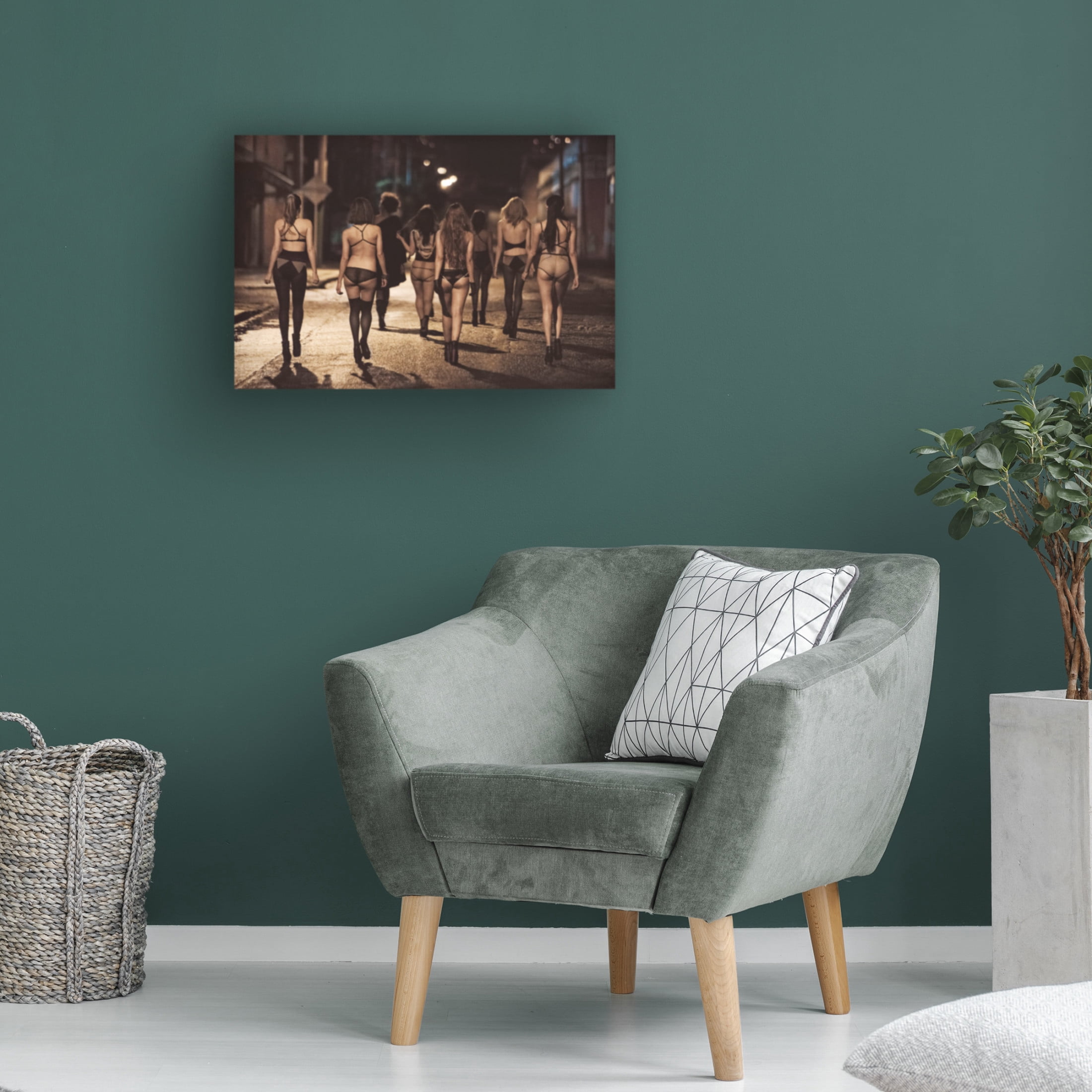 Paul Gomez 'Street Women' Canvas Art - 32 x 22 Inches