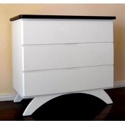 Madison Dresser w 3 Drawers in White Finish