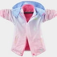 thumbnail image 5 of ibuvkizy Boys Girls Winter Coat,Boys' Stormcoat Children's New Hooded Jacket Three In One Detachable Windproof Jacket Medium Size Children's Fleece Outer Jacket Pink,14 Years, 5 of 5