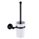thumbnail image 1 of Set de cepillo de WC Cepillo de Tocador de Cobre Completo Estante de Cepillo Tocador Taza de Cerámica Tocador Fijado Negro de Magideal Set de cepillo de WC, 1 of 7