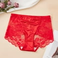 thumbnail image 2 of Jalioing Plus Size Lace Panties for Women Breathable Seamless Full Coverage Briefs Underpants Ladies Underwear, 2 of 3