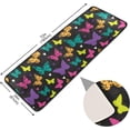 thumbnail image 2 of Dreamtimes Butterflies Cartoon Colorful Hallway Runner Rug 2'x6' Kitchen Rug with Rubber Backing Non Slip Entryway Rug Runner Washable Soft Area Rug for Hallway Bedroom Kitchen Decor, 2 of 6