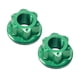 thumbnail image 5 of 4x2 Piezas Tuercas Del Eje Del Cubo De La Rueda De La Bicicleta Hardware De Aleación De Aluminio Tuercas De La Bicicleta Buje Trasero Verde, 5 of 8