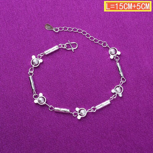 Pulsera de plata 925 original, accesorios de joyería de moda japonesa y coreana Gao Jiahui unisex