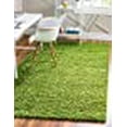 thumbnail image 3 of Unique Loom 3136681 8 x 10 Pi Shag Solide Tapis Rectangulaire&44; Herbe Verte, 3 of 5