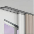 thumbnail image 1 of Double Rail de Rideau, Rail de Plafond pour Rideaux, Rail de Rideau Ultra-Fin, avec Accessoires, Rail Droit en Aluminium pour Maison Hôtel RVs École (Gris, 7.2 Pieds/220cm), 1 of 7