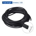 thumbnail image 2 of Solid Rubber Cord Tubing 10ft 1.5mm(1/16") Dia Matte Black Rubber Tube for DIY Craft Making, 2 of 5