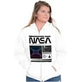 thumbnail image 4 of Retro NASA Deep Space Exploration Unisex Plus Size Zip Hoodie Brisco Brands 3X, 4 of 5