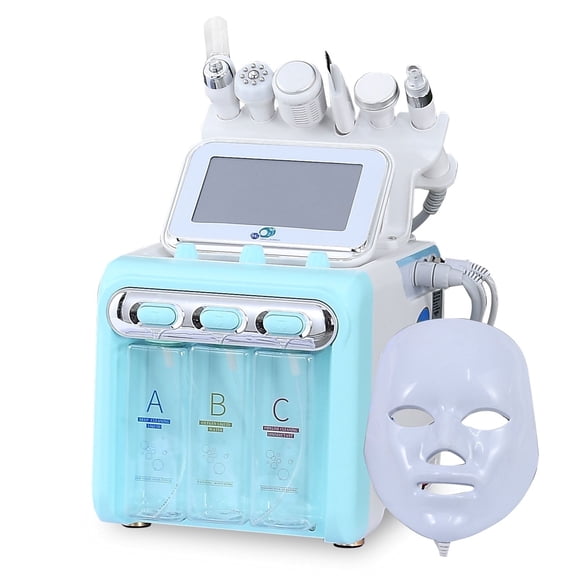 Amilibeauty Professional Hydrogen Oxygen Facial Machine, 7 in 1Face Skin Spa Machine Facial Moisturizing Pores Cleansing Machine Suitable for Home and Beauty Salon, Creative Gift For Women