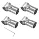 thumbnail image 1 of Conector de Tubería Estructural Uxcell de 4 Piezas, Abrazaderas de Acero Inoxidable para Tubería de OD 1.3" o 32MM, 1 of 1