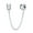 Silver, variant on Womens .925 Sterling Silver Double Safety Chain Spacer Stopper Daisy Flower Charm Bead for Bracelet