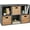 Dark Gray, variant on 9-Cube Storage Organizer, 11in Shelf Opening, Bookcase, Display Shelf, Customizable w/ 3 Removable Back Panels - Greige