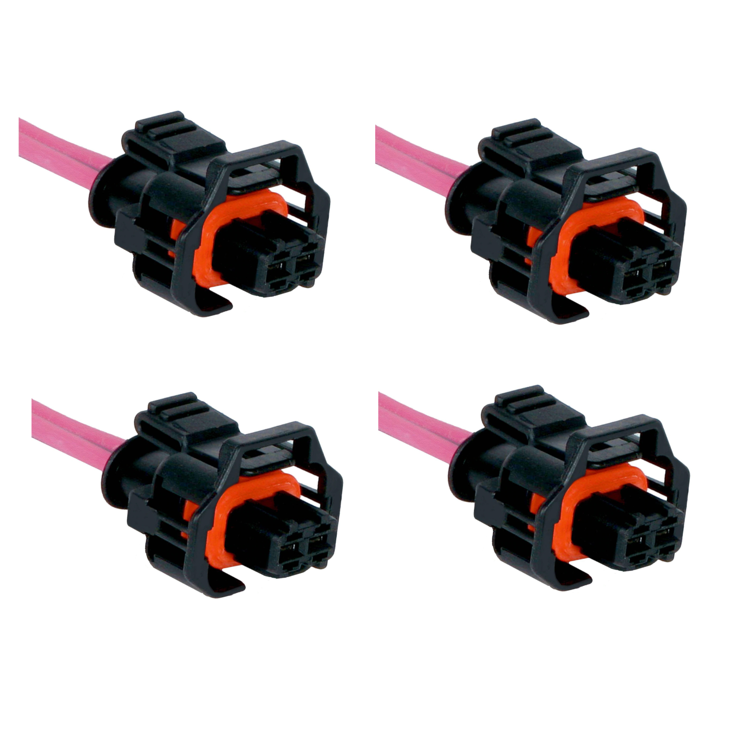 Set of 4 Harness Connector Pigtail for Fuel Injector Duramax LLY LBZ 6.
