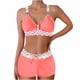 thumbnail image 2 of Traje de baño de 2 piezas para mujer, trajes de baño para mujer, traje de baño de verano de talla grande con estampado, bikini, traje de baño dividido para mujer, traje de baño de poliéster, 2 of 6