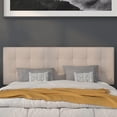thumbnail image 6 of Pemberly Row Contemporary Queen Fabric Panel Headboard in Beige, 6 of 9