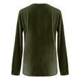 thumbnail image 5 of MESSUEN Thermal Long Sleeve Women Fall Shirts for Women T Shirts for Women Loose Fit Ladies Shirts Shirt for Women Long Sleeve Shirts Womens Sweatshirts Trendy Green XL, 5 of 5