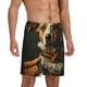 thumbnail image 2 of Balery Modern Cute Dog Pantalones cortos de pijama de punto de algodón para hombre con cinturilla y bolsillos-Medium, 2 of 6