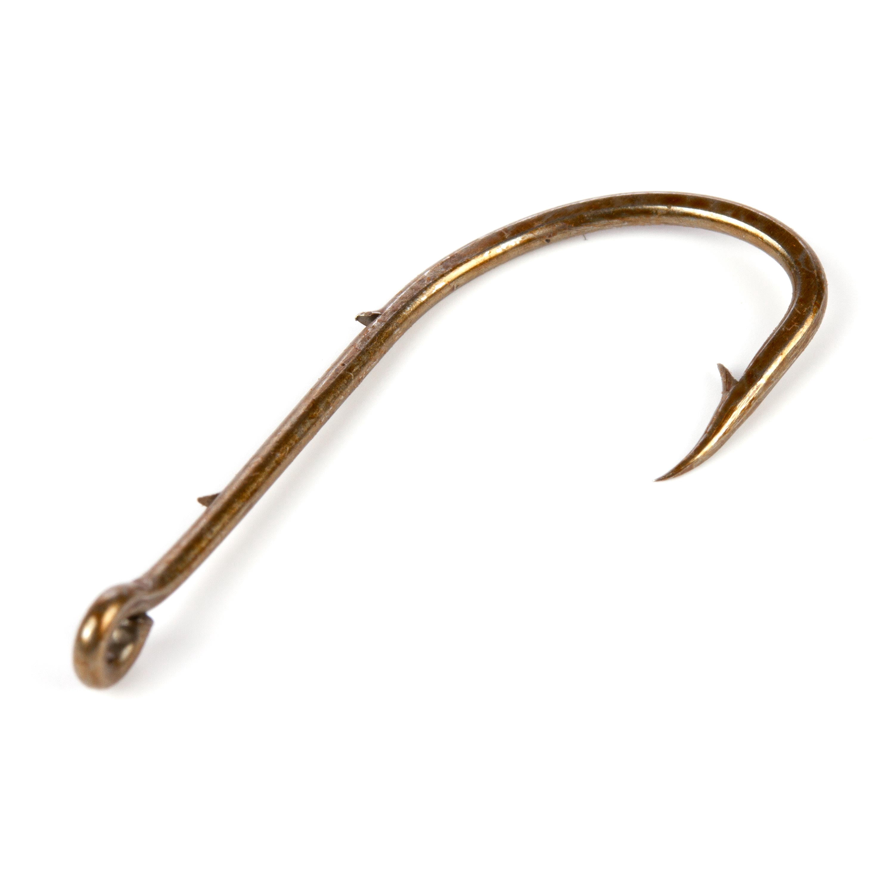 Ozark Trail Bronze Baitholder Light Wire Fishing Hooks Size 2 - 15 Pack
