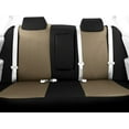 thumbnail image 2 of CalTrend Rear 40/60 Split Bench Faux Leather Seat Covers for 2012-2013 Nissan Frontier - NS163-05LB Sandstone Insert with Black Trim, 2 of 3