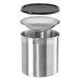 thumbnail image 1 of Contenedor de grasa Oggi Jumbo de acero inoxidable 3,75 L con colador, 1 of 7