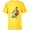 Yellow, variant on Ice Age Sid Prehistoric Santa for Christmas Holiday - Short Sleeve T-Shirt for Kids - Customized-Royal
