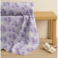 thumbnail image 4 of Soimoi Purple Cotton Poplin Fabric Rose Floral Decor Fabric Printed Yard 42 Inch Wide, 4 of 7