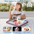 thumbnail image 2 of ROEDEER Máquina para hacer helados enrollados, placa para hacer rollos de helado con 2 espátulas, máquinas de helado enrolladas instantáneas para helado DIY, incluye libro de recetas, regalos divertid, 2 of 5