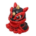 thumbnail image 2 of Wake Lion Ornament Automatic Nodding Bring Fortune Energy Saving Solar Waking Lion for Gift Car Decoration Black, 2 of 5