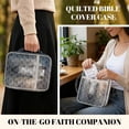 thumbnail image 4 of Xoenoiee Horse Pattern Bible Cover with Handle, Zippered Bible Carrying Case for Women Men, Quilted Bible Tote Bag Book Cover Accessories, Christian Gifts 8.27 x 10.63 x 2.17 In, 4 of 7