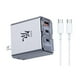 thumbnail image 1 of nubia RedMagic 80W Cargador USB C GAN con 1M Cable, 3 Puertos Cargador Rápido Admite PPS PD3.0 Compa, 1 of 7